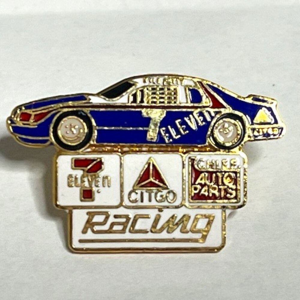 VTG 7 Eleven Racecar Sponsorship Kyle Petty Citgo Lapel Promo Hat Vest Pin